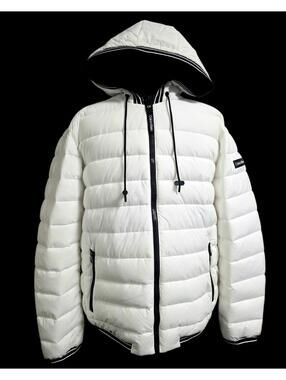 Men's Calvin Klein White Sorona Aura Puffer Coat NWT Sz LG